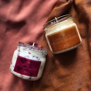 SET OF 2 Container Candles / Hand-poured